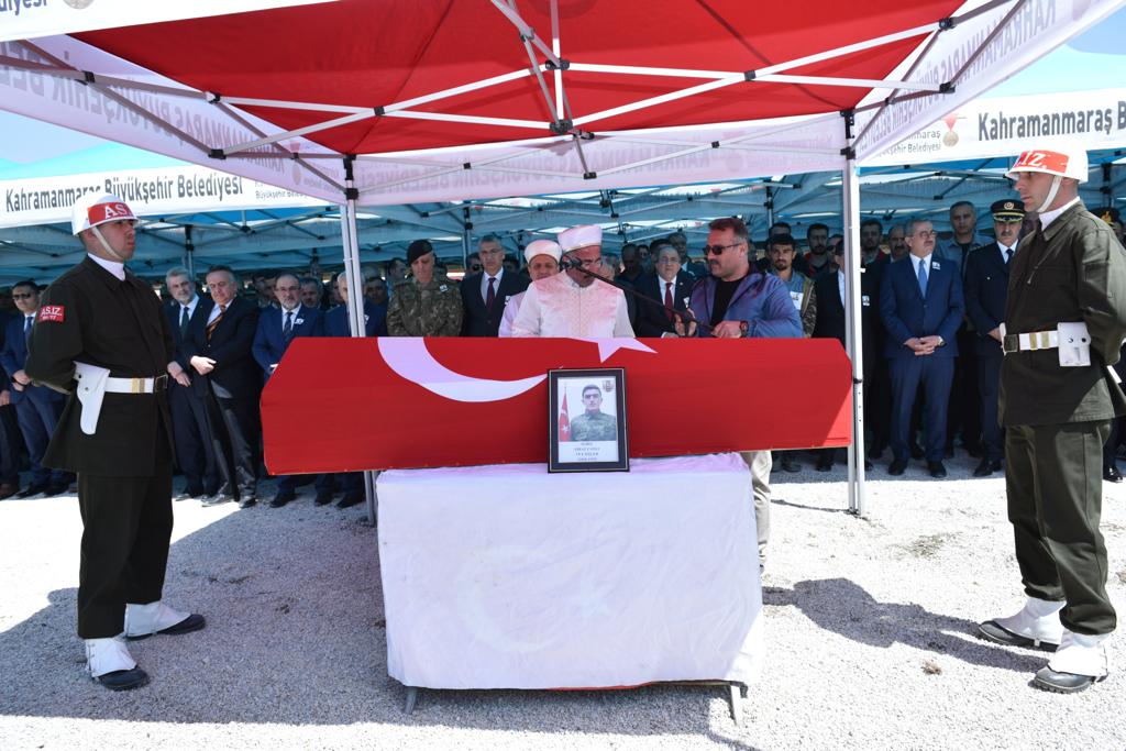 Kahramanmaraş şehidine son görev