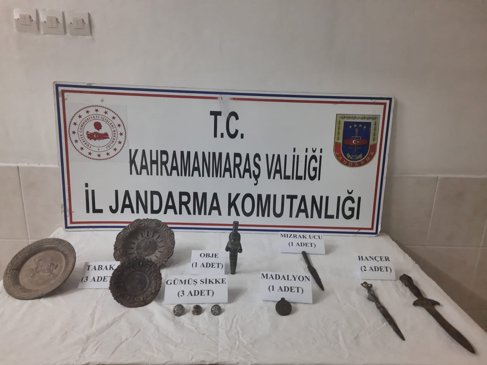 Kahramanmaraş’ta tarihi eser operasyonu: 4 gözaltı