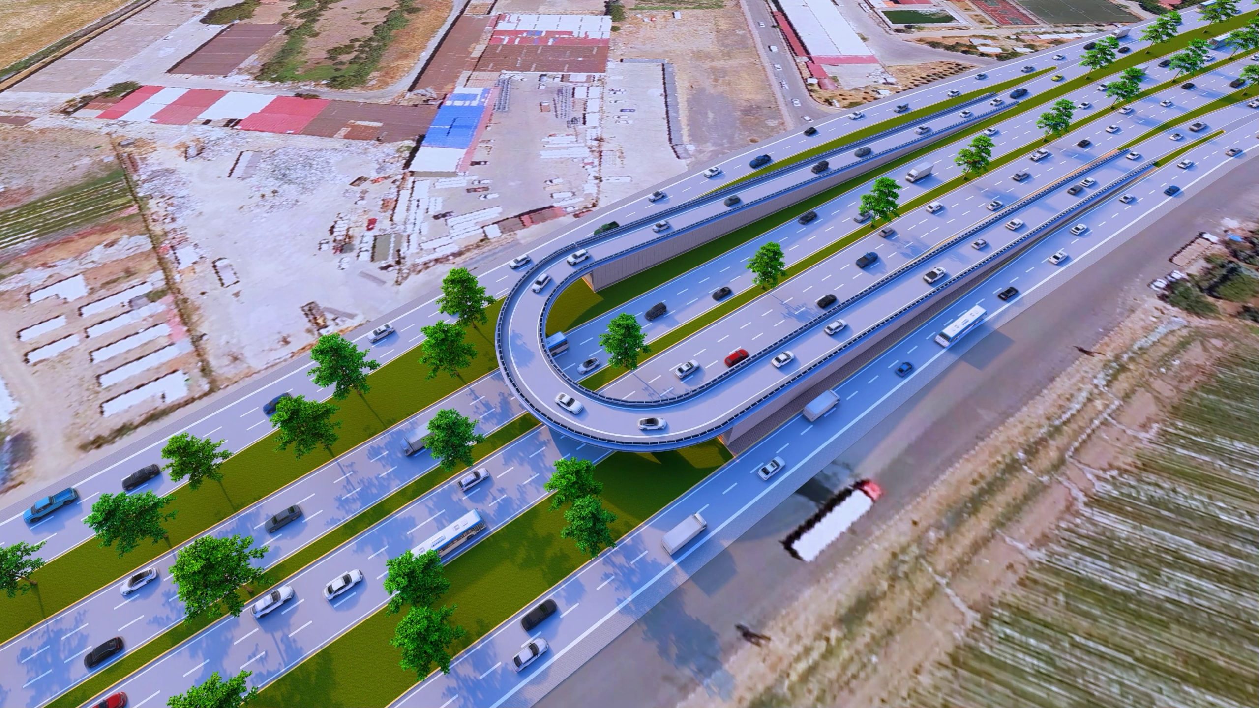 Çevre Yolu’nda Ulaşımı RahatlatacakKavşak Hızla Yükseliyor