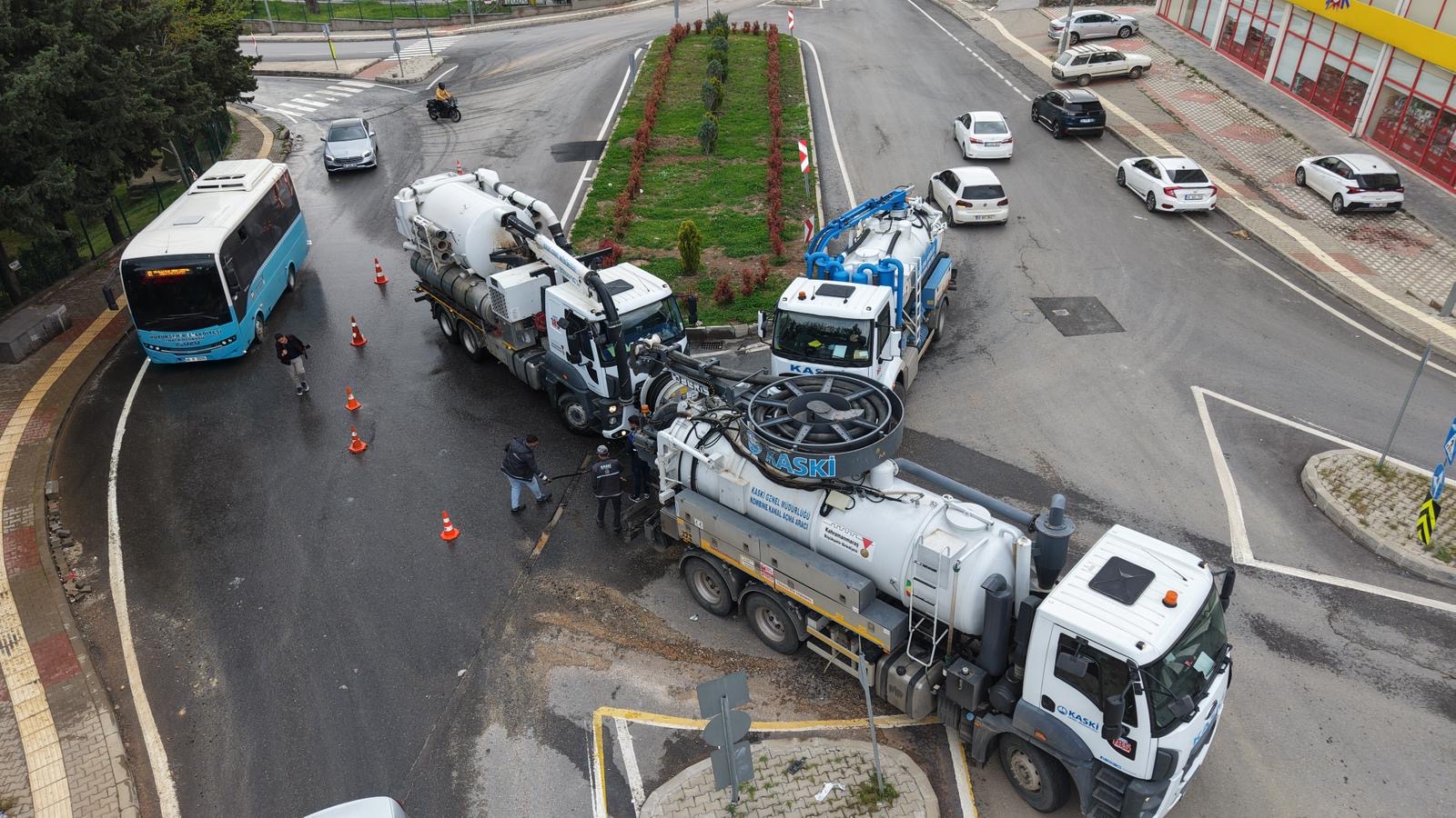 Aşırı Yağış Alan Bölgelerde Yoğun Mesai